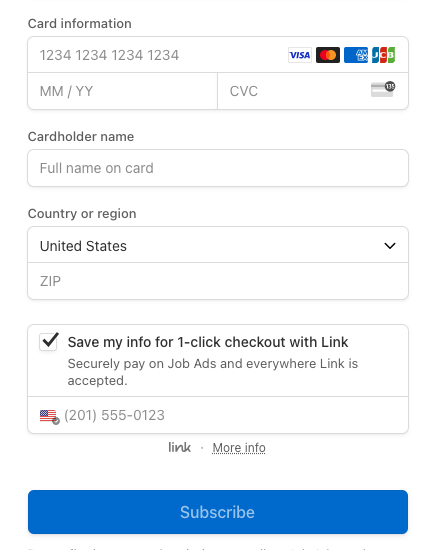 Create Account Demo
